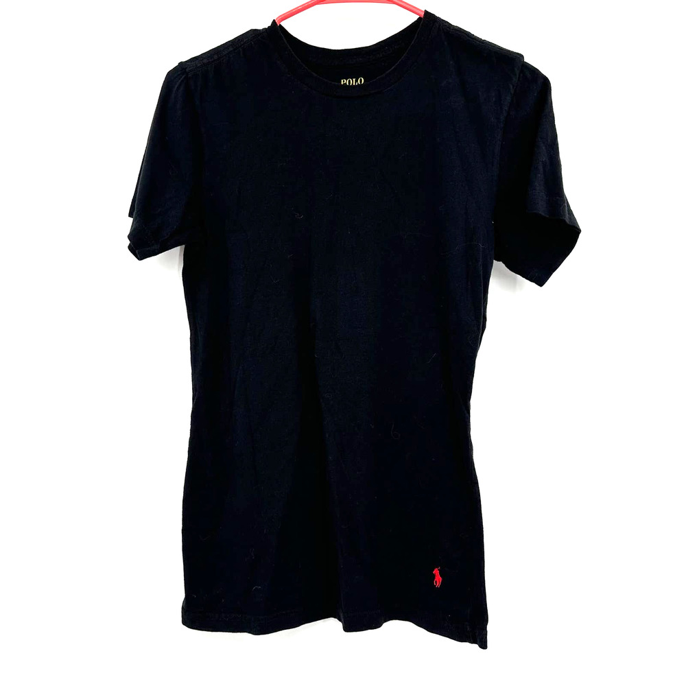 Polo Ralph Lauren‎ size small black short sleeve t-shirt slim fit 100% cotton